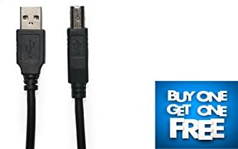 Buy ONE Get One FREE - 6 Feet USB Cable for MakerBot Digitizer 3D Scanner - 2.0 Printer Cable- By Cable Sea®