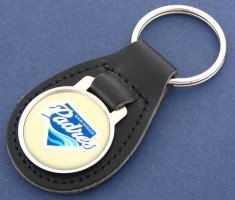 San Diego Padres Leather Keychain