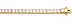 14K 2.5MM PRINCESS CUT CZ BRACELET, 7" 4.69CTW