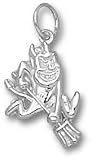 Arizona State Sun Devils Solid Sterling Silver Sparky Pendant