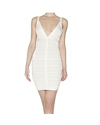 Plus Size V-neck Nylon/Rayon/Spandex Cocktail Sleeveless Bandage Dress/Bodycon Dress/Club Dress/Prom Dress/Party Dress/Wedding Dress 