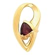 14K Yellow Gold Mozambique Garnet Pendant/Slide