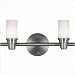Royce Lighting RV2164/2BS Two-Light Vanity Brushed Steel with Opal Etched Globes Royce Lighting RV2164/2BS Two-Light Vanity Brushed Steel with Opal Etched Globes