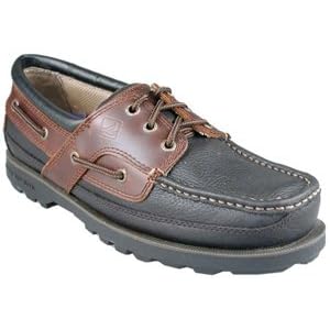 Men's Sperry® Mako Lug 3 - eyelet Boat Shoes Black / Amaretto