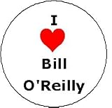 I Love Bill O'Reilly Pinback Button Heart Pin