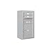 Salsbury Industries 3809S-02AFP Front Loading Surface Mounted Horizontal 4C Mailbox, Aluminum