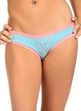 Stretch Cotton Contrast Trim Studded Hipsters