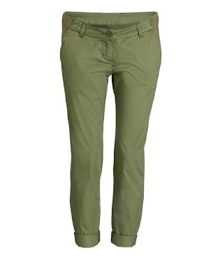 Maternity Khaki Crop Chino
