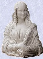 mona lisa statue home garden sculpture bust New marble