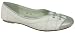 Garage Shoes - Dodgers - Women's Flat Shoe - White & Silver Size 8 UK
