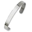 Polished Stainless Steel Cuff Bangle Bracelet
