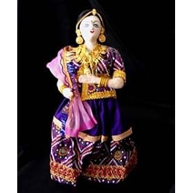 Handmade Indian Doll From Rajasthan Region