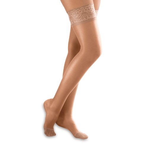 FootSmart Women's Sheer Moderate Support Thigh Highs