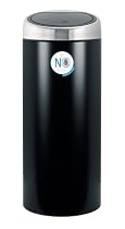 Brabantia Touch Bin 30litre Matt Black Fingerproof