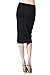 82 Days Women'S Ponte Roma Regular To Plus Below Knee Pencil Skirt - Solid