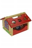 from Wooden Toys House Shape Sorter - Includes 6 Different Shapes Ages 3+ - Wooden Educational Toy