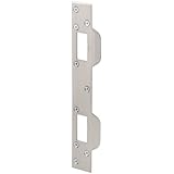 Prime-Line Products U 10385 Door Strike, 5-1/2-Inch Hole Centers, Satin Nickel Plated