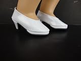 A Set of 2 Pairs of High Heels Made to Fit the American Girl Dolls in White and Black