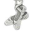 Ballerina Shoes Slippers Charm Sterling Silver