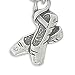 Ballerina Shoes Slippers Charm Sterling Silver