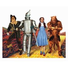 Wizard of Oz Mini Diecut for Scrapbooking - Four Characters on Yellow Brick Road
