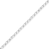 Sterling Silver 2.8mm Open Link Chain - 10 Inch