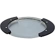 Kristina Designer Stainless Steel Serving Tray with Wooden Handles