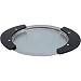 Kristina Designer Stainless Steel Serving Tray with Wooden Handles