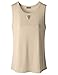 Doublju Women Short Sleeve Round neck Shoulder hole Desing Loose Fit Top