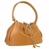 Buti Camel Horsebit Flap Soft Calf Leather Shoulder Bag