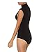 NBB Women Basic Solid Sleeveless Turtle Neck Cotton Bodysuit Lingerie