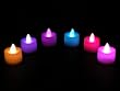 PK Green 6 Colour Changing LED Candles - Party Wedding Tea Lights In Pink Gif...
