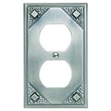 Buy Craftsman Double Outlet Pewter Finish Wall Plate by Universal Lighting and Decor