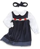 Little Bitty Baby Girl Velvet 3 Piece Jumper