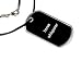 Horse Whisperer - Military Dog Tag Black Satin Cord Necklace