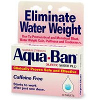 Aquaban Maximum Strength Diuretic Tablets, #B0065 - 30 Ea