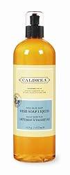 Caldrea Dish Soap, Basil Blue Sage, 16-Ounce Bottles (Pack of 6)