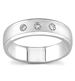 14k White Gold or Yellow Gold Diamond Wedding Band, 6mm (H/SI2, 1/6 ct. tw.)
