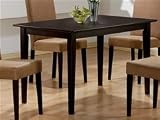 Coaster Hyde Rectangular Casual Dining Leg Table in Cappuccino
