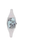 Q&Q Ladies High Quality Water Resistant Floral Case Ladies Bangle Watch #6279-201Y