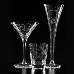 fireworks clear glassware by artel