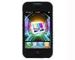 Silicone Skin Case with Ribbed Sides for Apple iPhone 1G (Black)