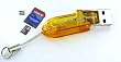 Sandisk 4GB MicroSDHC (SDSDQ-4096, bulk) & BlueProton MicroSD USB 2.0 Card Reader Writer