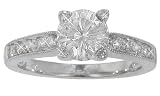 1.69 ct. TW Round Diamond Engagement in Platinum Accent Diamond Mounting