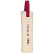 Happy Birthday Imprint Reisenthel Single Bottle Bag- Red Print on White bag