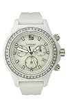 Zodiac Air Dragon Chronograph Swarovski® stones White Dial Women's watch #ZS7624
