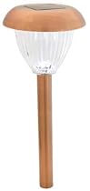 Moonrays 95669 Wilmot Style Lamp Solar Powered Metal Path Light, 6 Pack, Copper