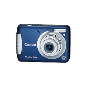Canon PowerShot 10.0MP Digital Camera - Blue (A480)