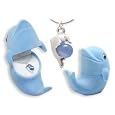 Dolphin Crystal Pendant Necklace With Velour Gift Box
