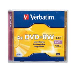 Verbatim 94520 4.7 GB 1x- 4x ReWritable Disc DVD+RW, 1-Disc Jewel Case Verbatim 94520 4.7 GB 1x- 4x ReWritable Disc DVD+RW, 1-Disc Jewel Case